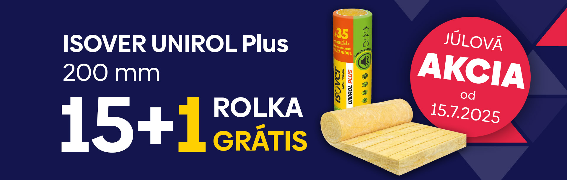 AKCIA Isover Unirol plus 15+1 rolka gratis